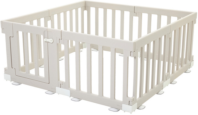 에듀플레이 우디 스퀘어 베이비룸 8p 문 세트, 모카베이지, 1세트