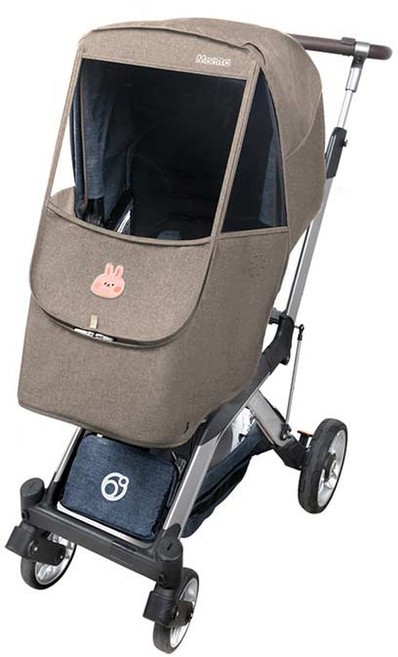 마니또 멜란지 와펜 오르빗G5 전용 유모차 방풍커버, 바니 베이지, 1개