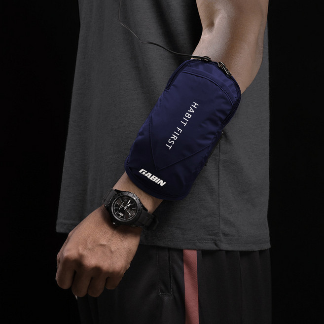 가빈 런닝 스마트폰 방수 암밴드, 네이비, 1개