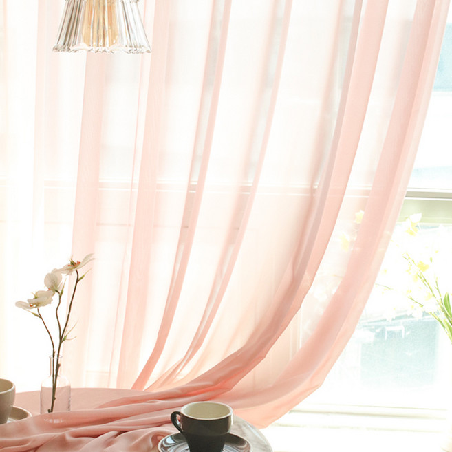 메종텍스타일 포시즌 인테리어 컬러 쉬폰커튼