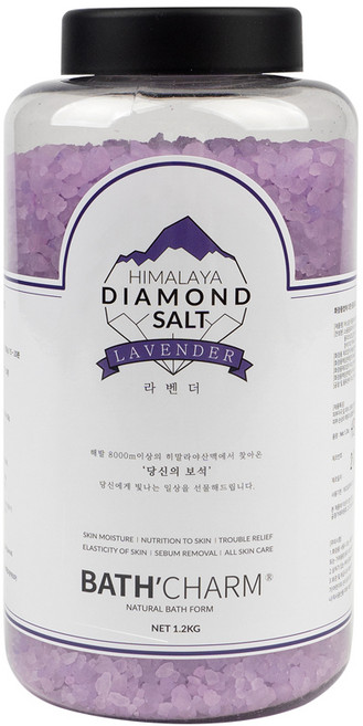 바스참 히말라야 다이아몬드솔트 입욕제 라벤더, 1.2kg, 1개