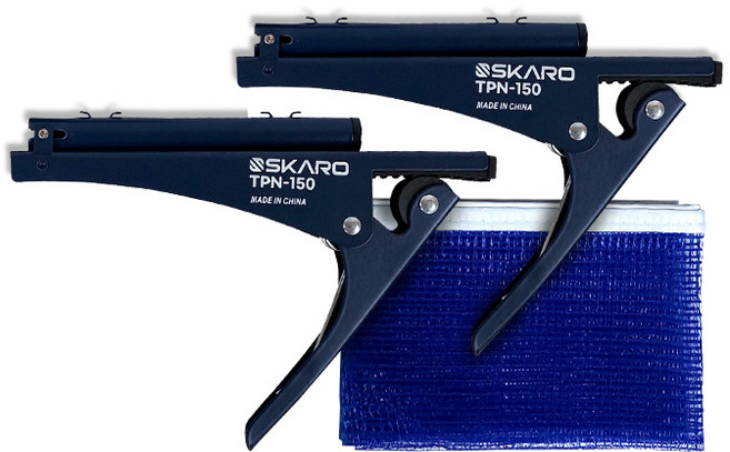 스카로 퐁넷 탁구지주 네트 세트 보급형, 네이비, 1세트