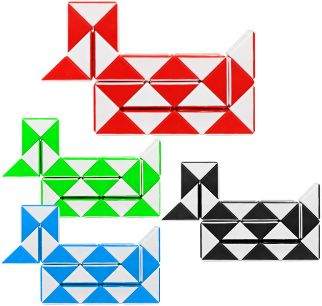 아가플러스 24단 스네이크 큐브 4p, 랜덤발송, 1세트