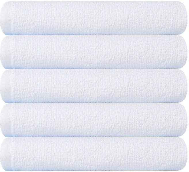 송월타월 데일리 34 미용타월 75g 20수 면사, 화이트, 5개