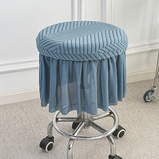 알럽홈 심플 스커트형 원형 스툴 커버 L261-0113FR, TYPE 3, 2개