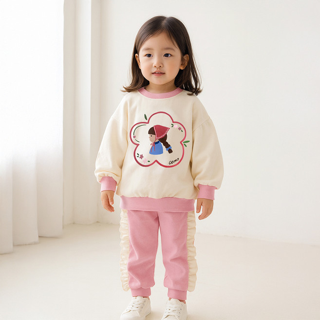 키즈꼬모 아동용 플로리 상하의 세트