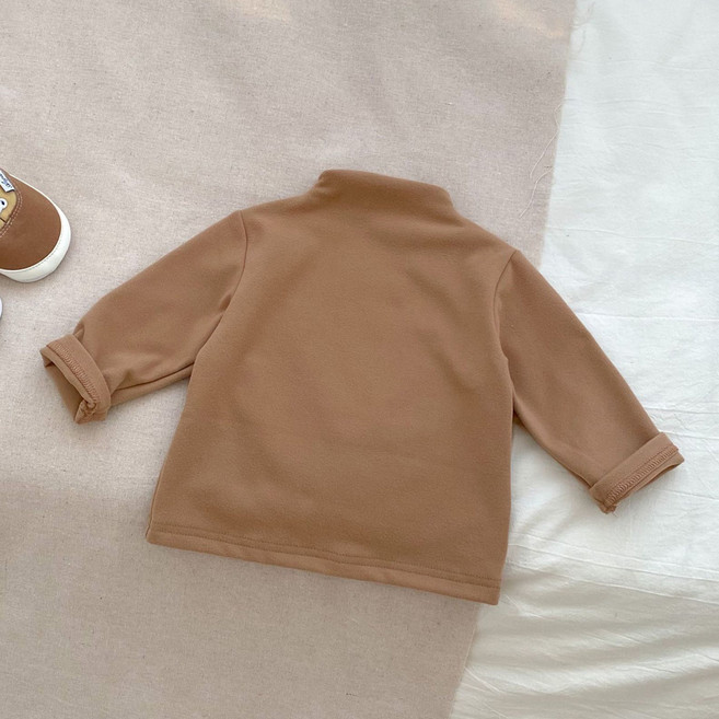 스타도어 유아용 베이직 심플 폴라 티셔츠