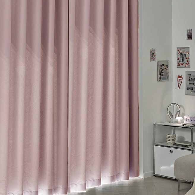 데시뉴 뉴노멀 암막커튼 아일렛형 작은창 2p + 커튼끈 2p 세트