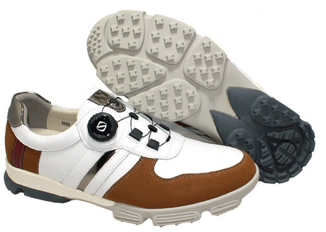 로카버 남성용 카디스 가죽 다이얼 골프화