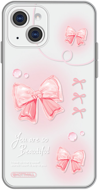 hottmall 粉紅緞帶手機殼