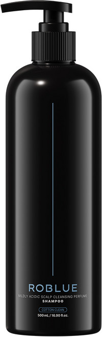 ROBLUE 弱酸性頭皮清潔香水洗髮精 潔淨棉香, 1個, 500ml