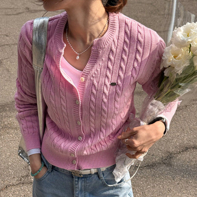 난닝구 여성용 멘퍼크 니트 가디건