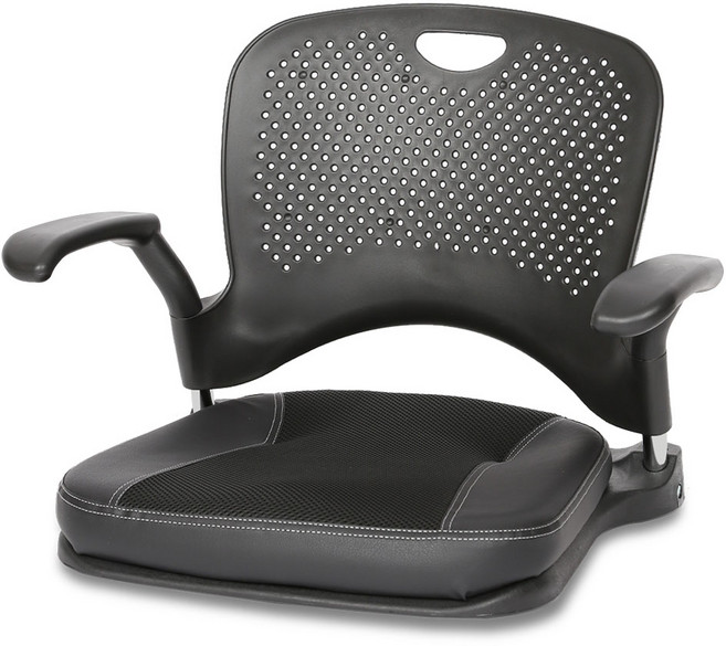 체어포커스 지니 좌식의자 팔걸이형 GN103, 콤비블랙