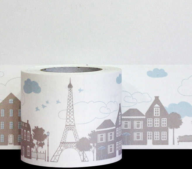 현대시트 데코 몰딩 띠벽지 시트지, 파리를 거닐다