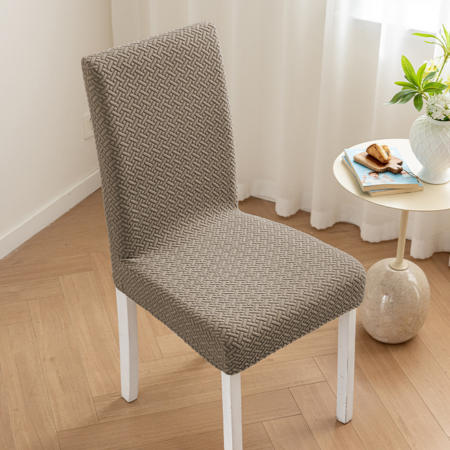 미소로운 식탁 의자커버, 모카, 2개