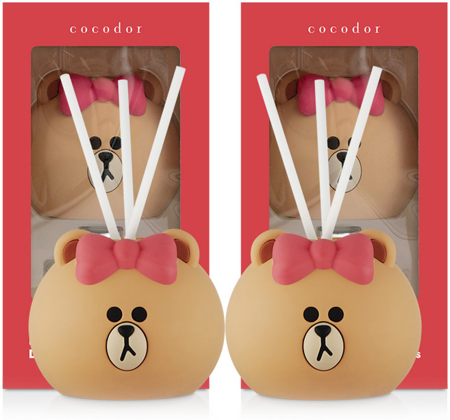 코코도르 라인프렌즈 페이스 디퓨저, 초코(블랙체리), 50ml, 2개