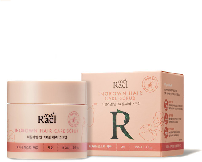 라엘 인그로운 헤어 스크럽 무향, 150ml, 1개