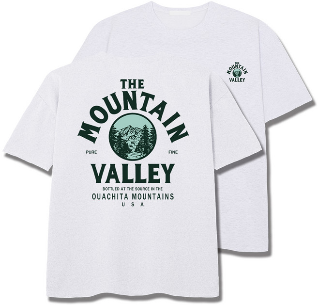 일루소 남성용 로고 더마운틴 아이스 분또 오버핏 반팔티