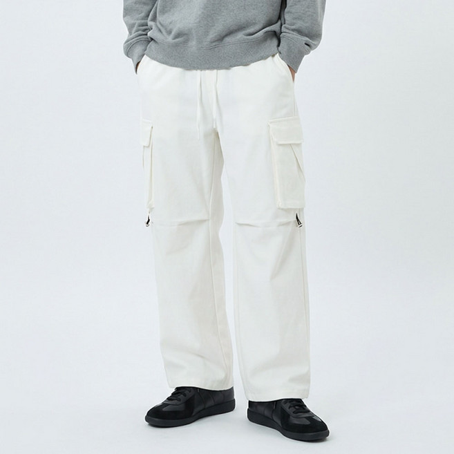 BLUEForce 男款 Frethom 工裝鬆緊帶九分寬版棉褲