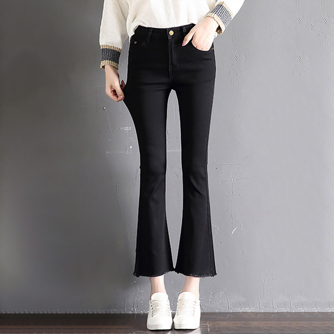 시크힐즈 여성용 레미 9부 부츠컷 데님 팬츠 11552