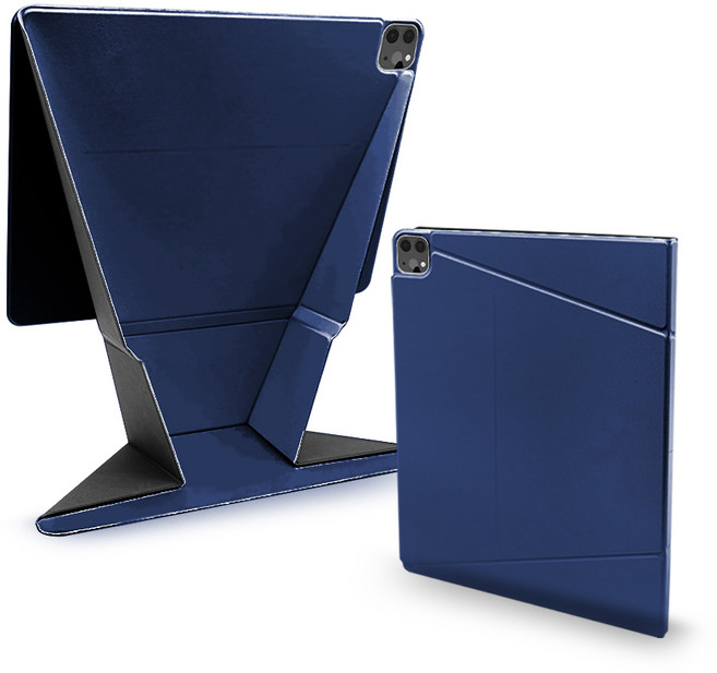 에이핀 마그네틱거치 스탠딩 아이패드 케이스, 네이비, 1개