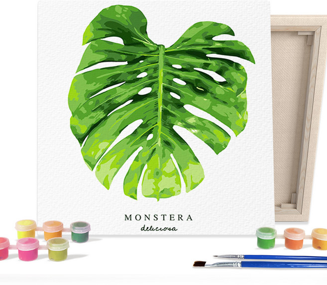 아이러브페인팅 DIY 히트 그림그리기, 보태니컬몬스테라, 1개