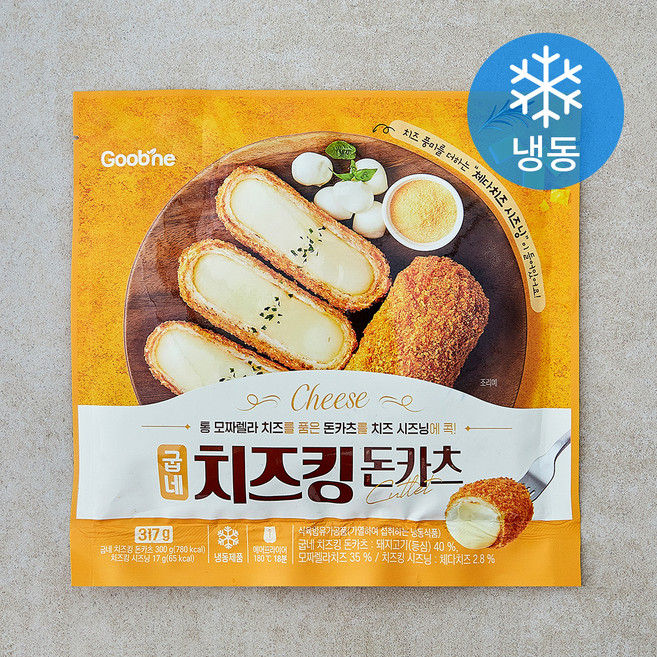 굽네 치즈킹 돈카츠 (냉동), 317g, 1개