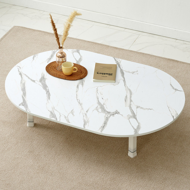 예다움 LPM 라운드 접이식 식탁, 마블