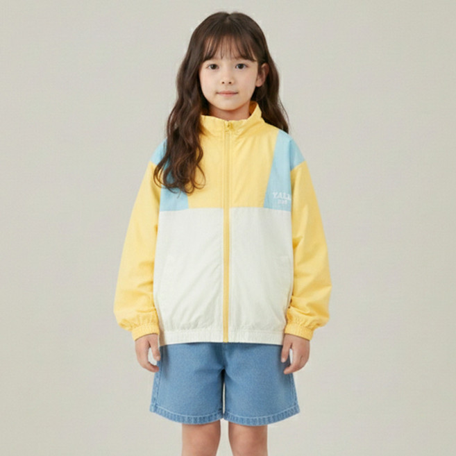 예일키즈 아동용 컬러 블럭 윈드 브레이커 YJCCWBF13411