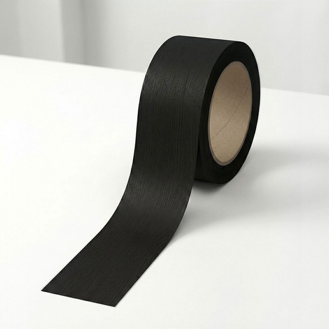 시트나라 페인티드우드 무늬목 시트지 띠몰딩, 블랙