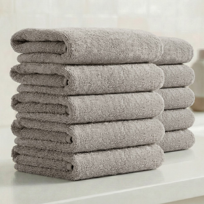 테리크 호텔수건 150g 30수 면사, 연그레이, 10개