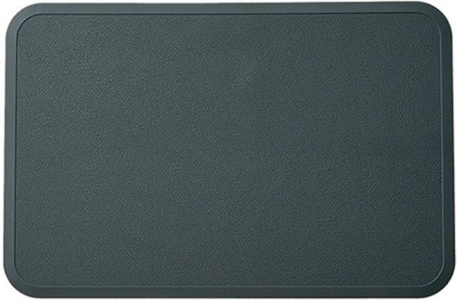 마미스테이블 실리콘 페블 식탁매트, 다크그레이, 425 x 280 mm, 1개