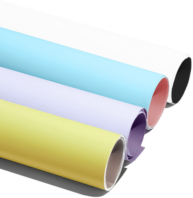 대한 제품 사진 소품 촬영용 팬톤 컬러 양면 배경지 4종 세트, 1세트, SET-PTONE01