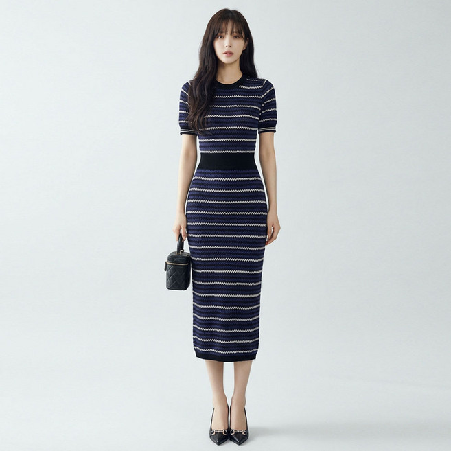 페이퍼먼츠 엘타 슬림 니트 원피스 14652