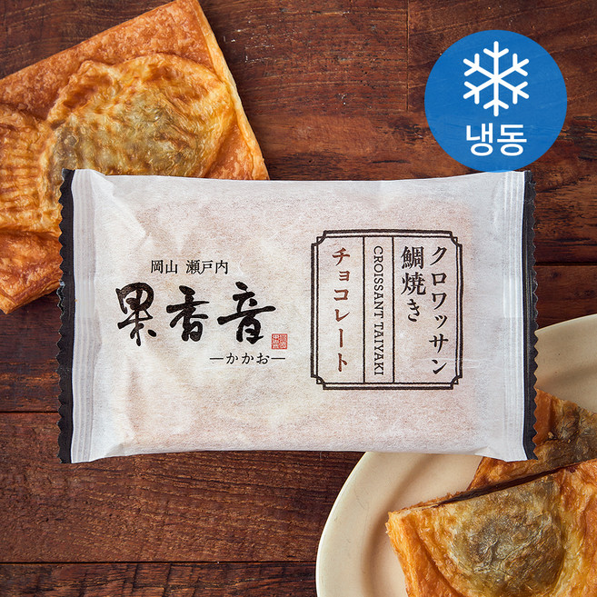 크로와상 타이야끼 초콜릿향 붕어빵 (냉동), 80g, 1개입, 1개