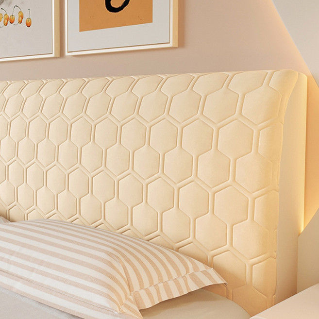 소니오 심플 퀄팅 침대헤드 커버, B 옐로우, 1개