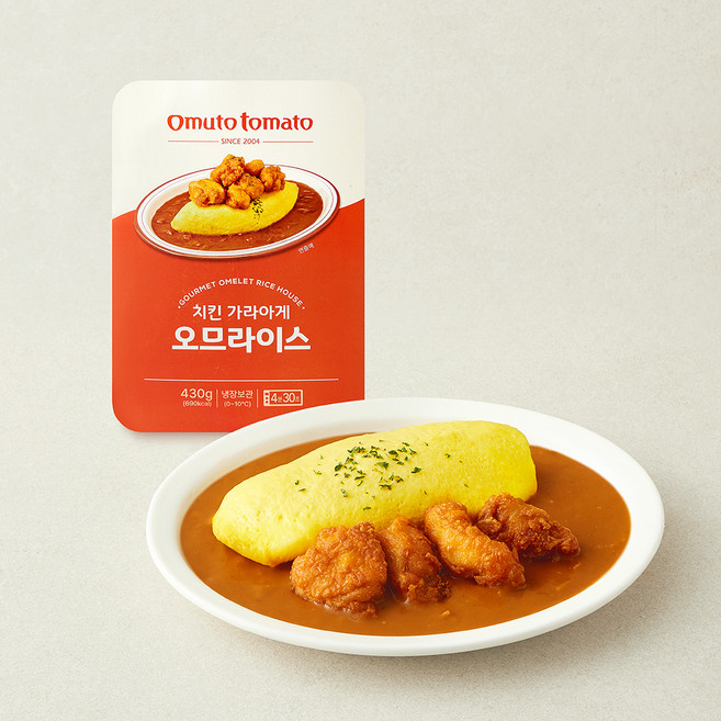 오므토토마토 치킨가라아게 오므라이스, 430g, 1개
