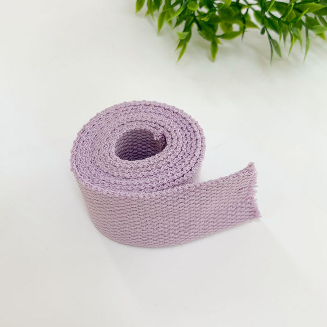 면 웨이빙끈 32mm x 1.4mm x 450cm 5마, 연보라, 1개