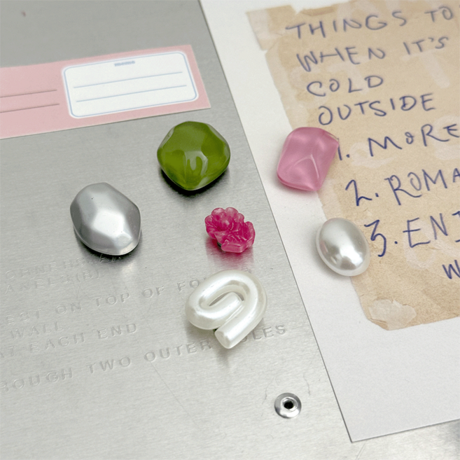 데미무드 젤로 마그넷 냉장고 자석 6종 세트, 혼합색상