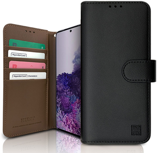 우리미라클 헌트 클래식 백포켓 다이어리형 휴대폰 케이스