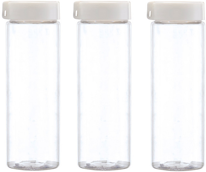 코데아 휴대용 트라이탄 물병, 화이트, 600ml, 3개