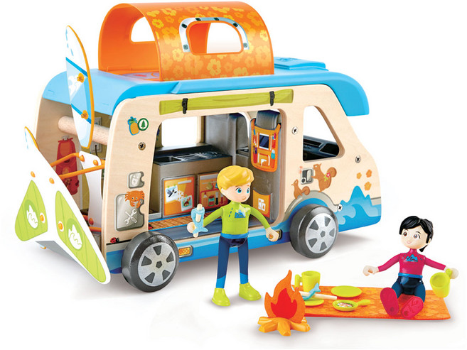 하페 신나는 캠핑카 인형집, 혼합색상, 1개