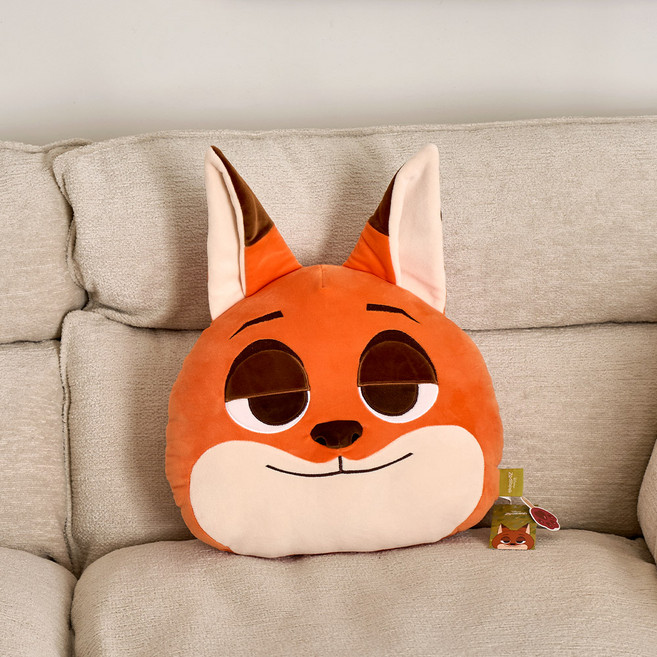 디즈니 주토피아 닉 페이스쿠션, 혼합색상