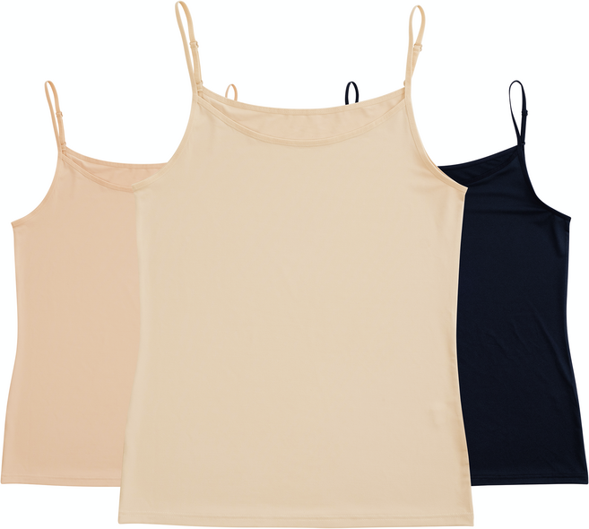 컴테이션 여성용 아스킨 끈조절 캐미솔 3P