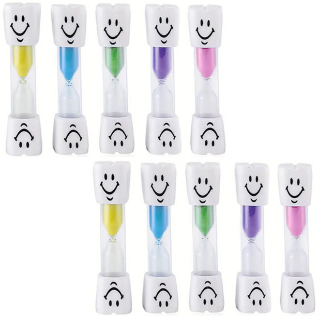 에이비엠코리아 3분 양치 모래시계 10p 세트, 랜덤발송