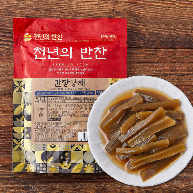 천년의반찬 간장궁채, 300g, 1개
