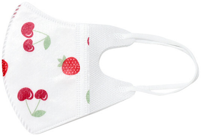 러블리앙즈 3D 유아 마스크 초소형, 1개입, 30개, 체리