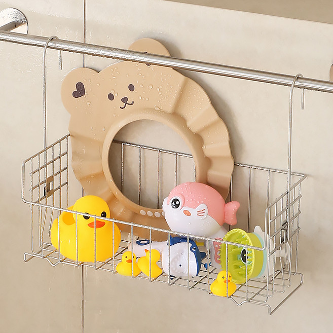 달팽이리빙 304 스텐 걸이형 수납 바스켓, 1개