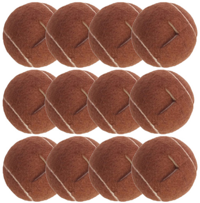 키에코베 테니스공 의자발 커버, 연브라운, 12개