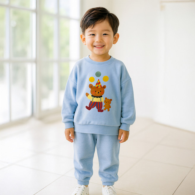 키즈꼬모 아동용 서커곰 상하의 세트